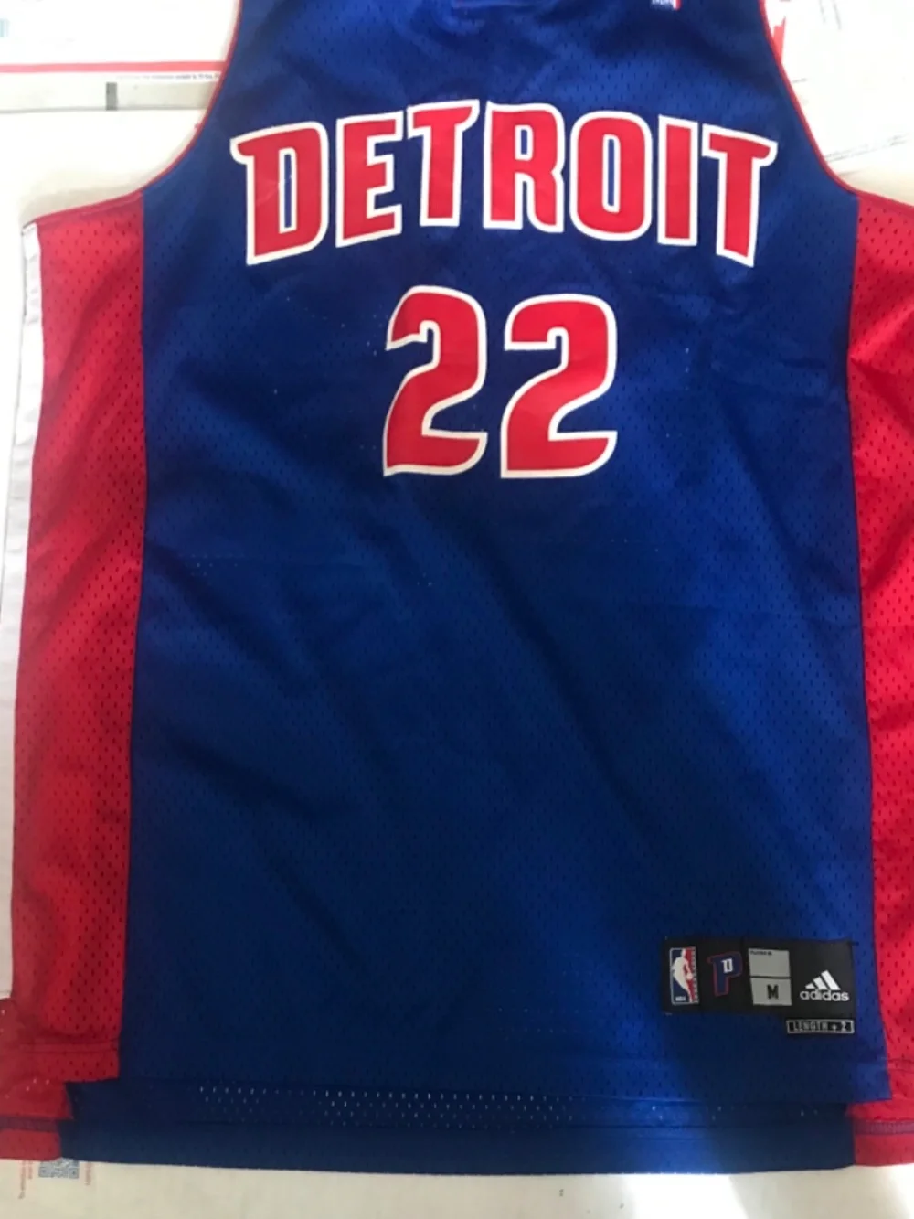 Men’s Rare Vintage Tayshaun Prince Adidas Detroit Pistons Jersey Size Medium